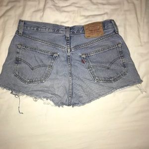 Levi denim shorts that look vintage!